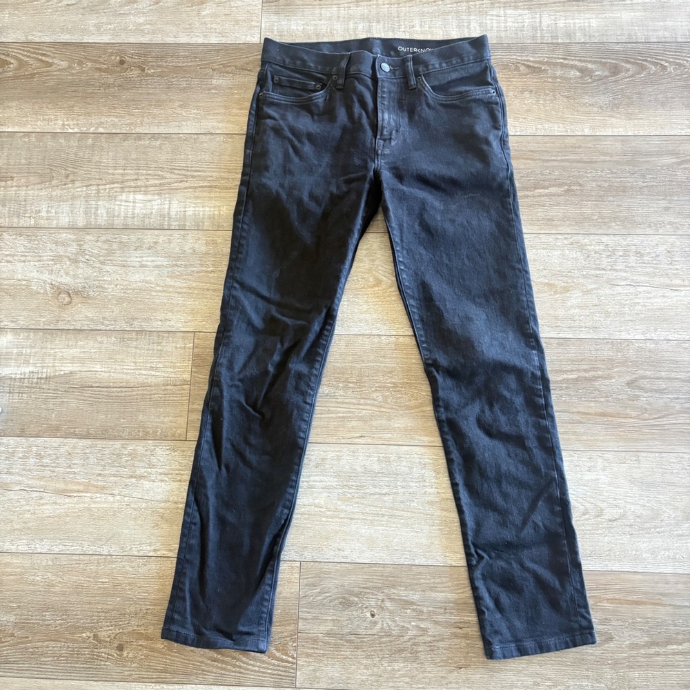 Outerknown S.E.A. Jeans Men 30x32 Black Ambassador Slim Fit Organic Cotton Denim